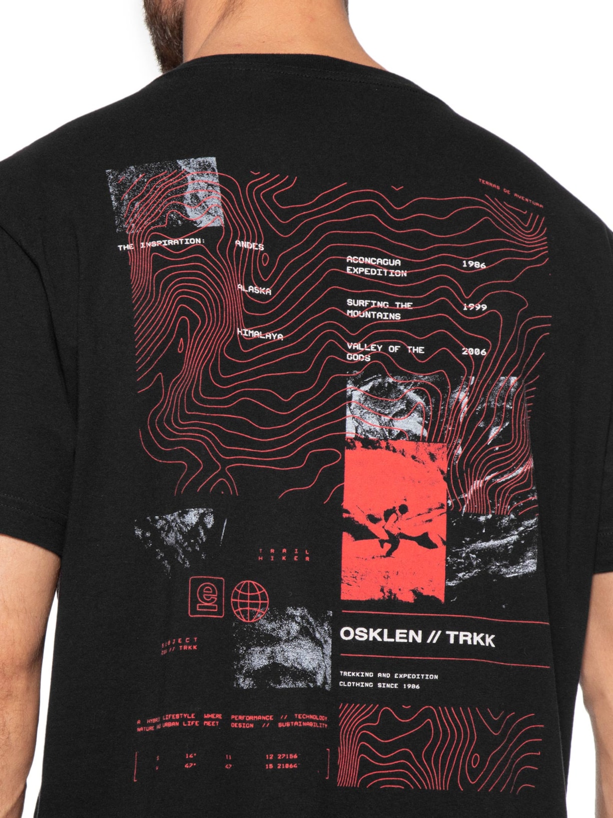Camiseta Masculina Manga Curta Vintage TRKK Poster – Preto Osklen
