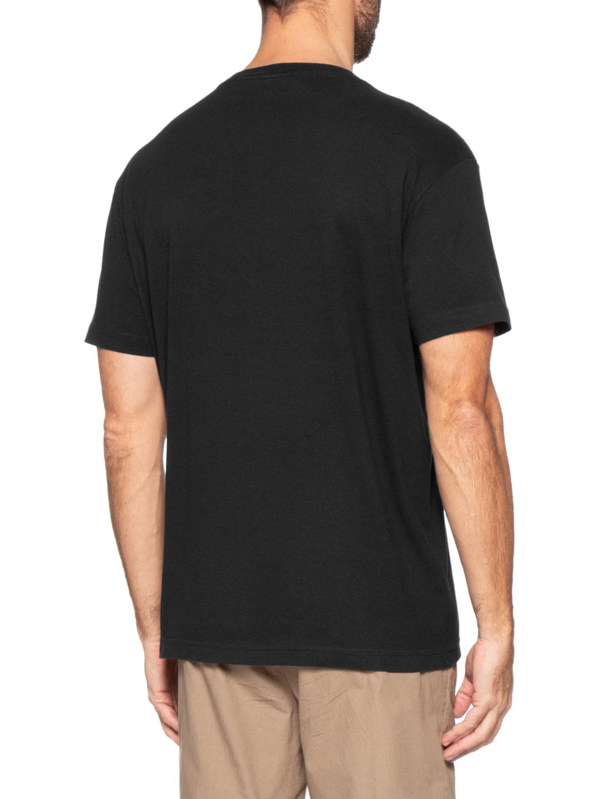 Camiseta Masculina Manga Curta Vintage United Kingdom Preto Osklen