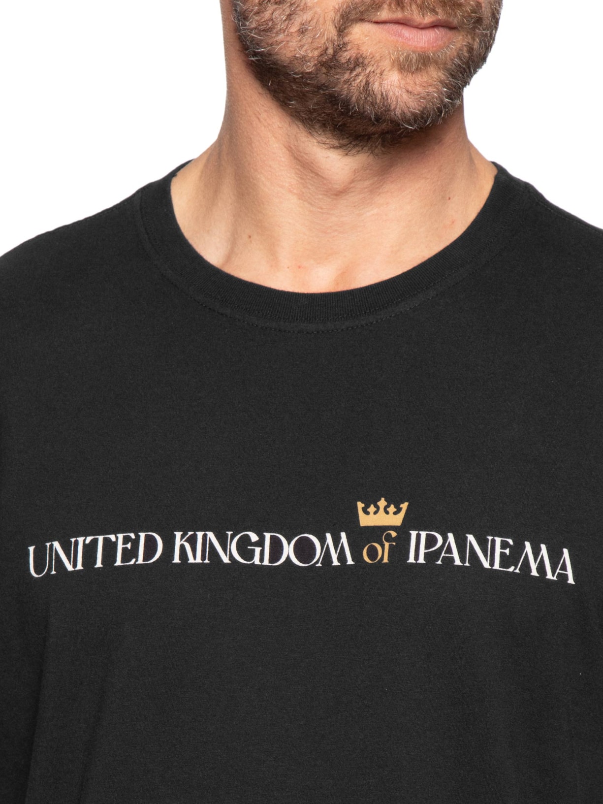 Camiseta Masculina Manga Curta Vintage United Kingdom Preto Osklen