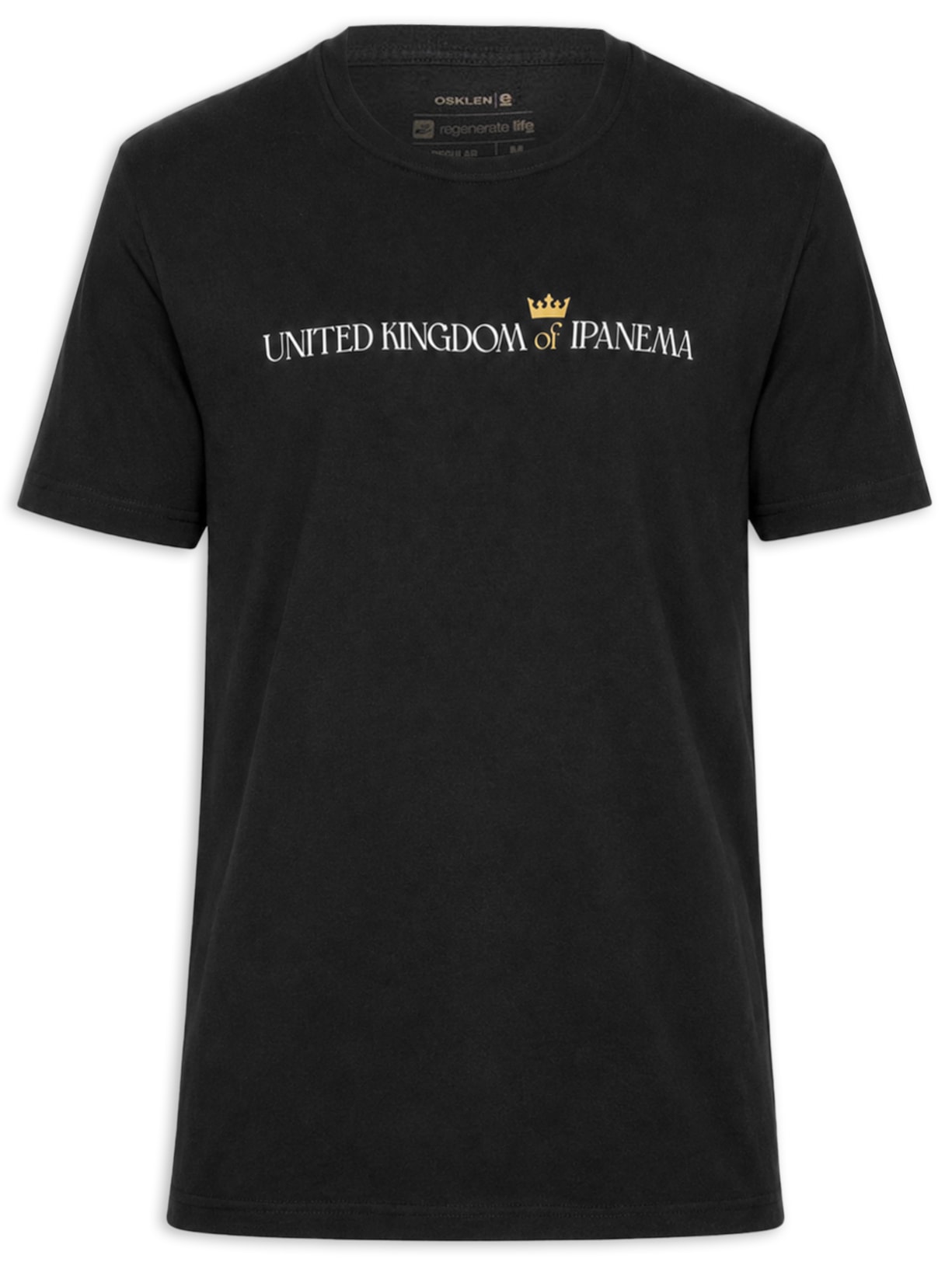 Camiseta Masculina Manga Curta Vintage United Kingdom – Preto Osklen