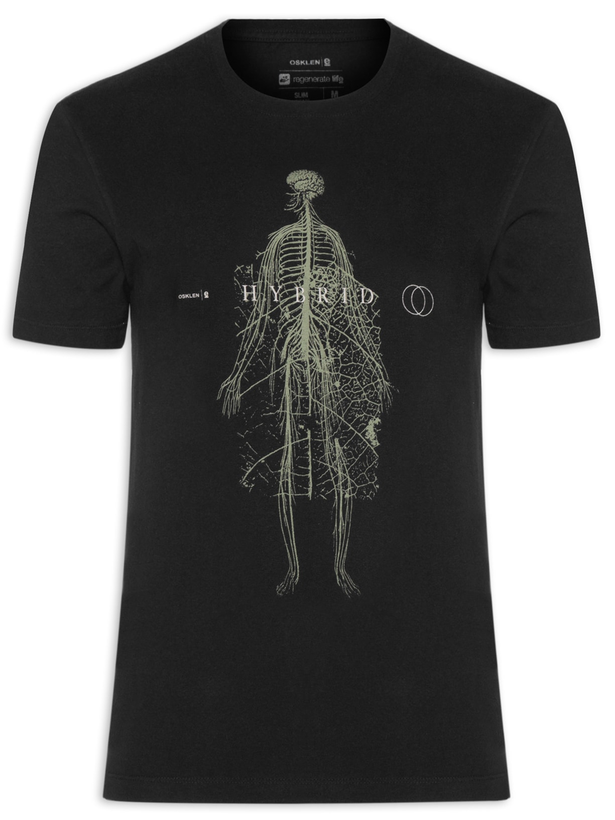 Camiseta Masculina Manga Curta Vintage We Are Nature Hybrid Mc - Preto