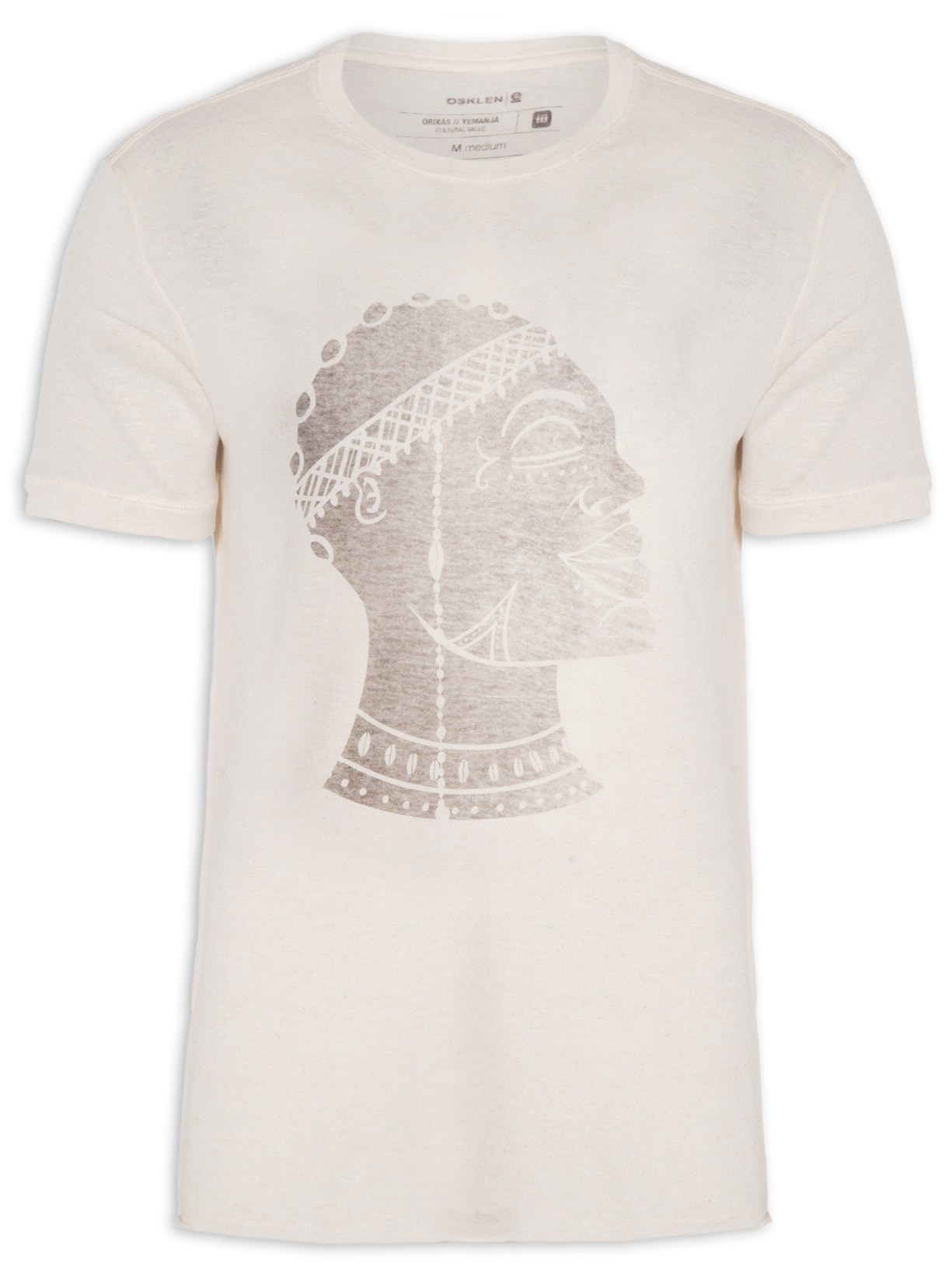 Camiseta Masculina Manga Curta Yemanja - Off White