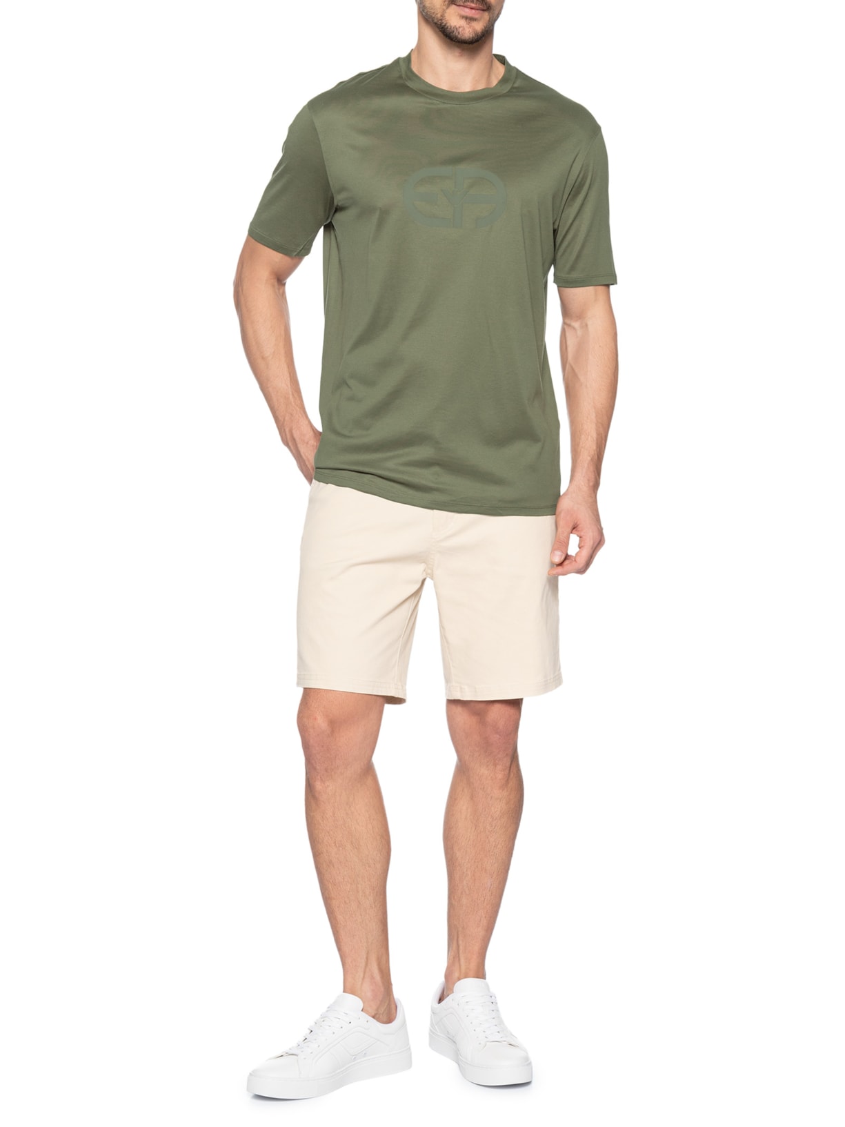 Camiseta Masculina Manga Curta – Verde Emporio Armani