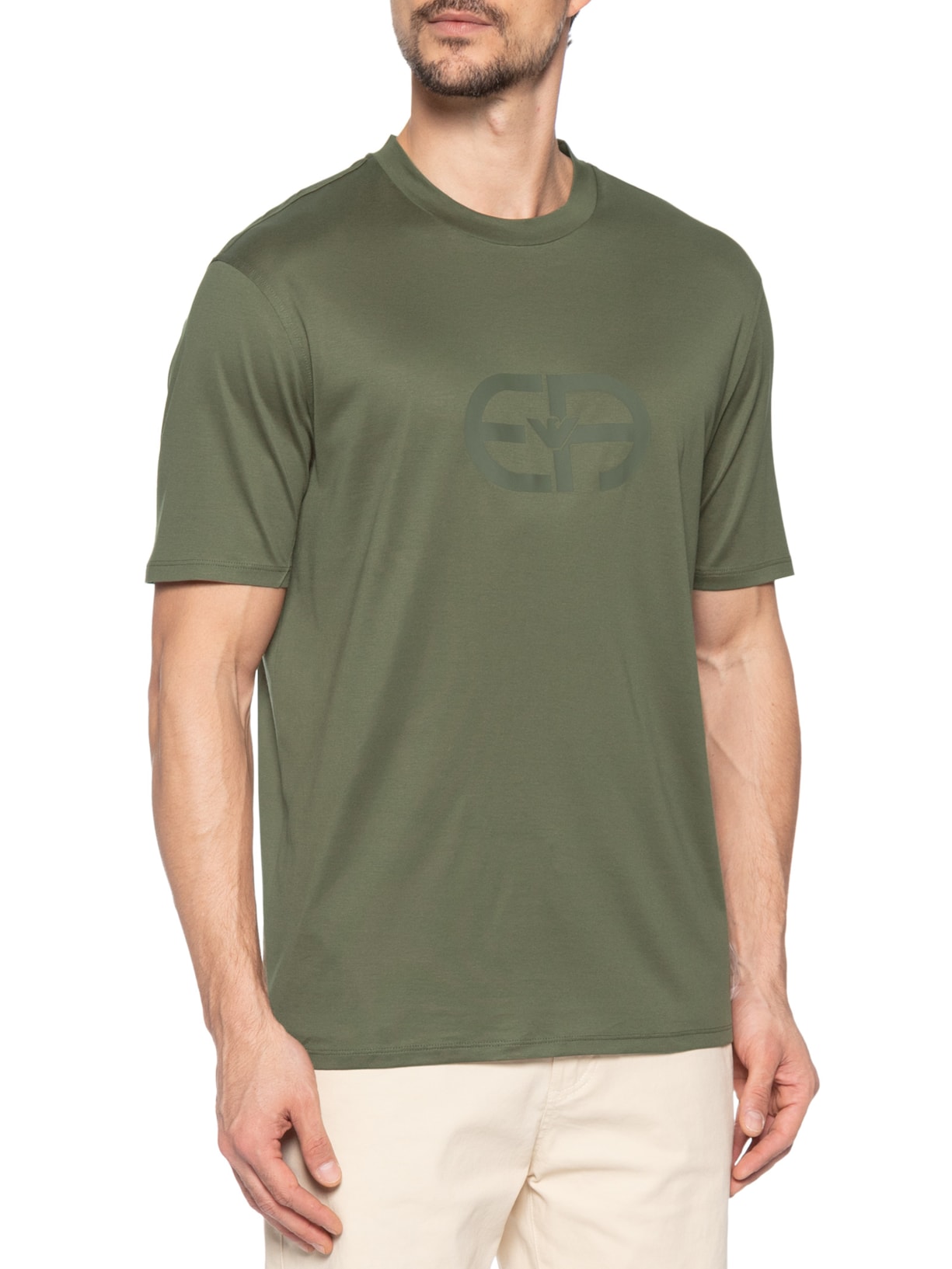 Camiseta Masculina Manga Curta – Verde Emporio Armani
