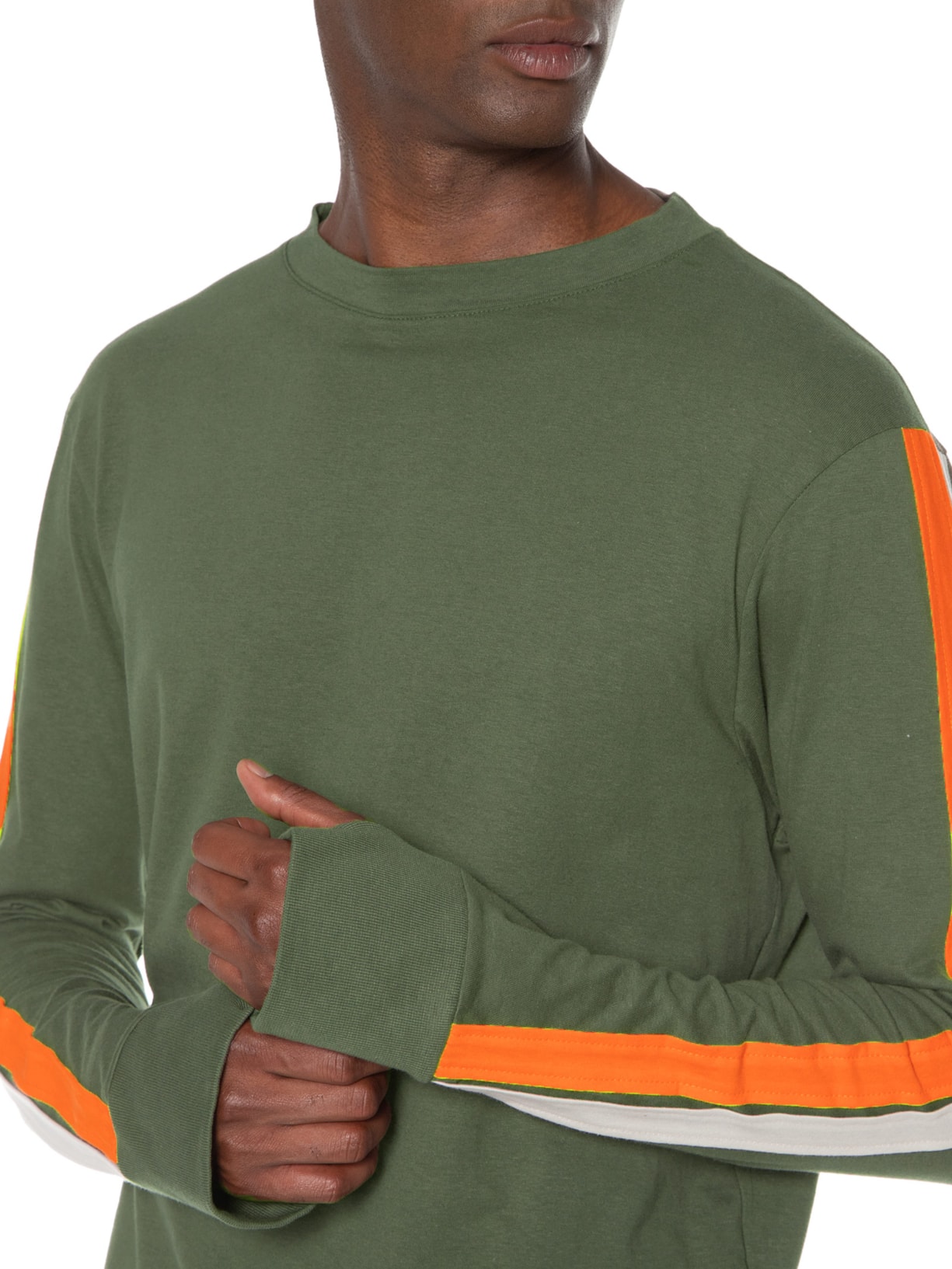 Camiseta Masculina Manga Loga Trkk Verde Osklen