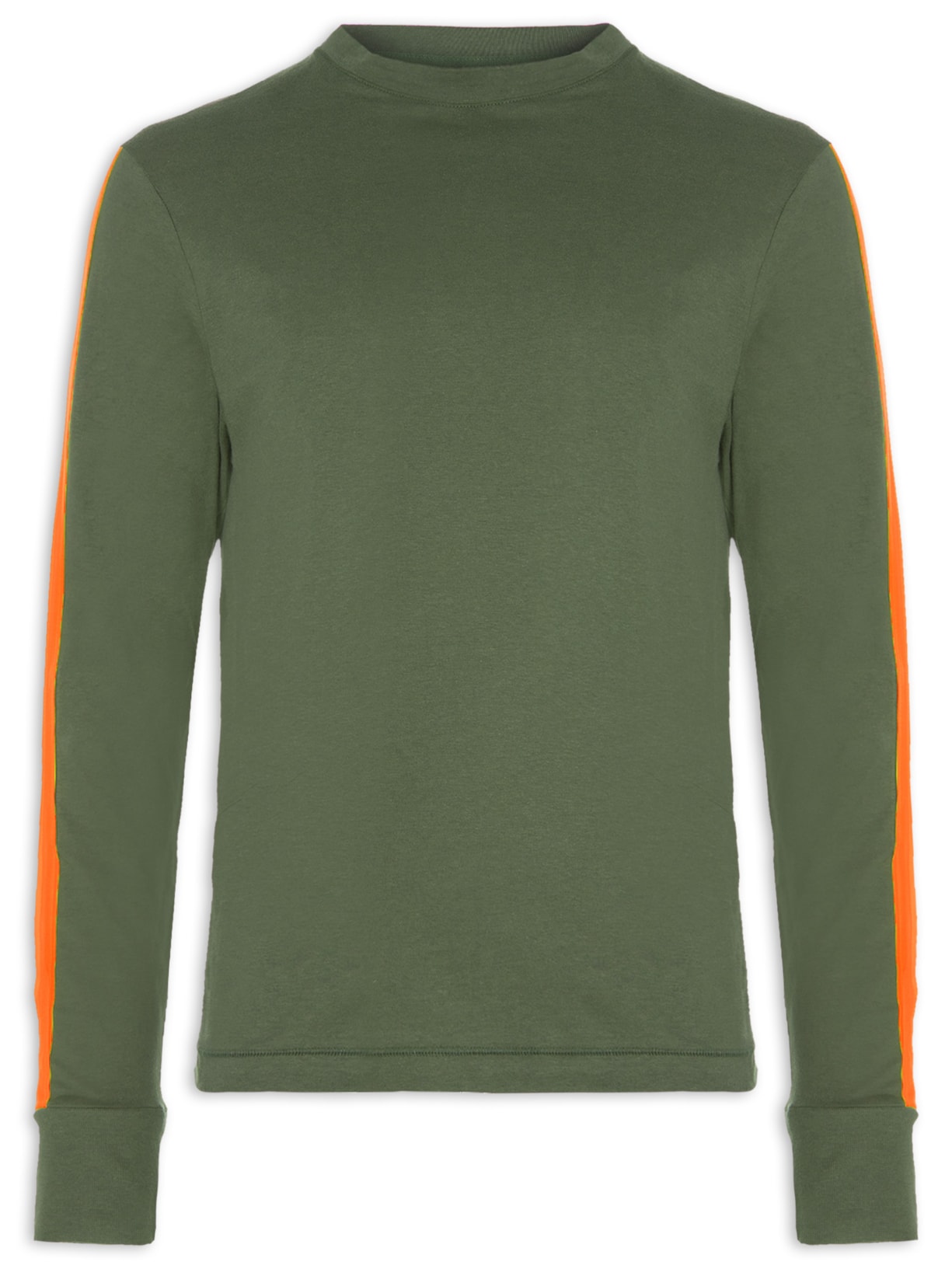 Camiseta Masculina Manga Loga Trkk Verde Osklen