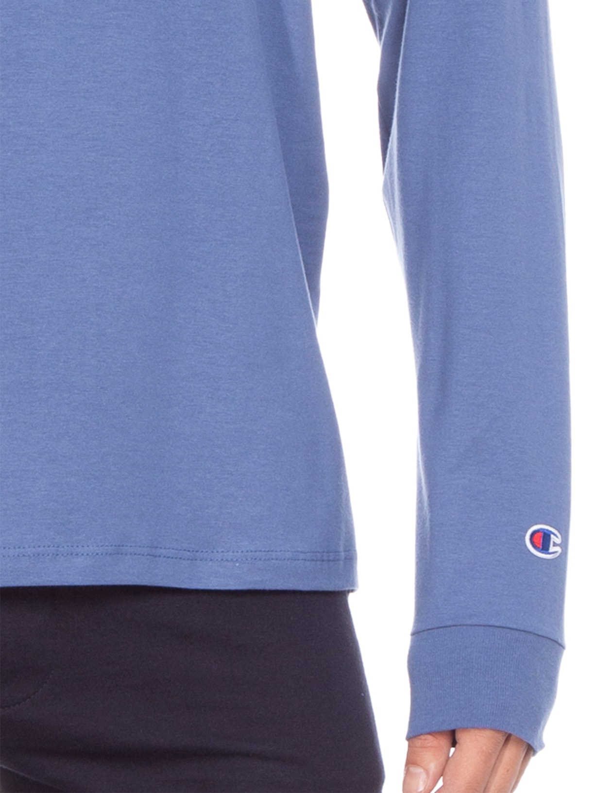 Camiseta Masculina Manga Longa 5 Oz Azul Champion