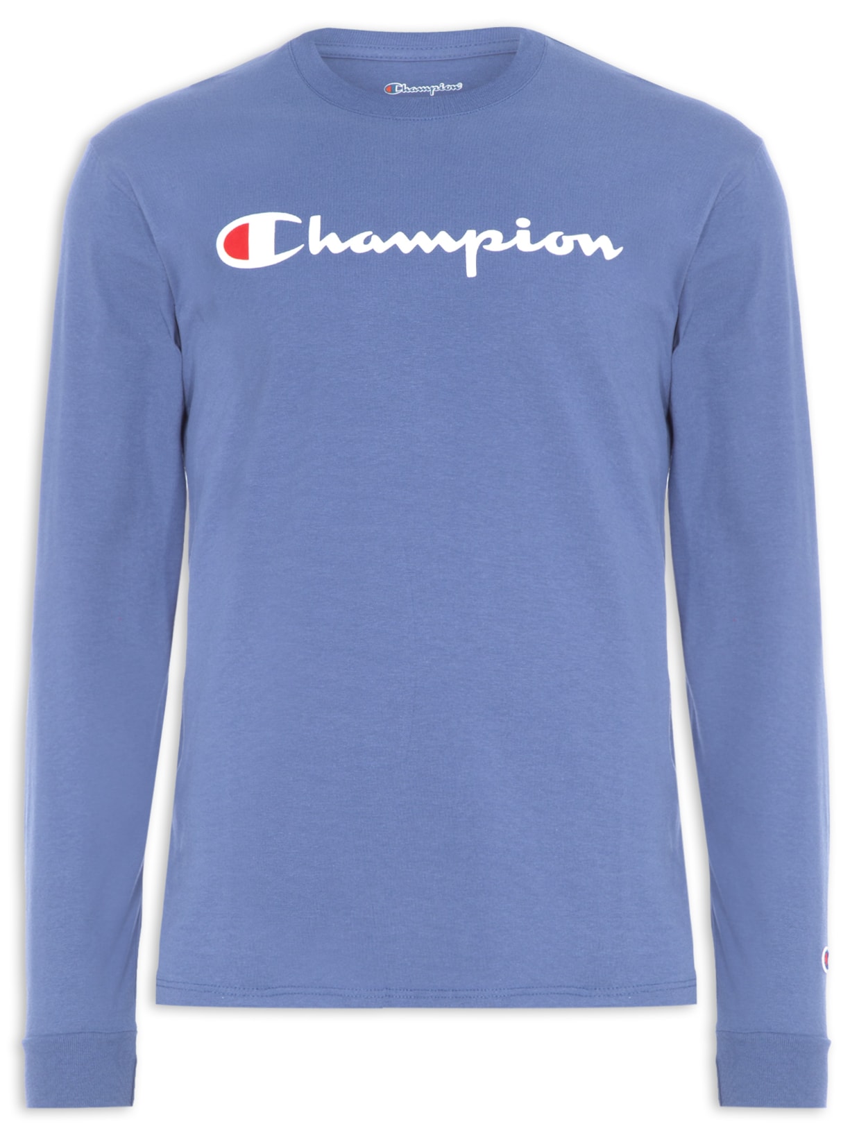 Camiseta Masculina Manga Longa 5 Oz - Azul