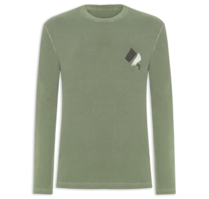 Camiseta Masculina Manga Longa Ag - Verde