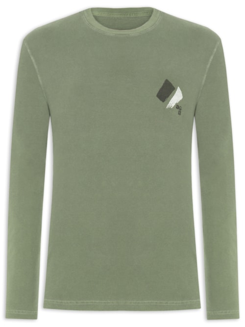 Camiseta Masculina Manga Longa Ag - Verde