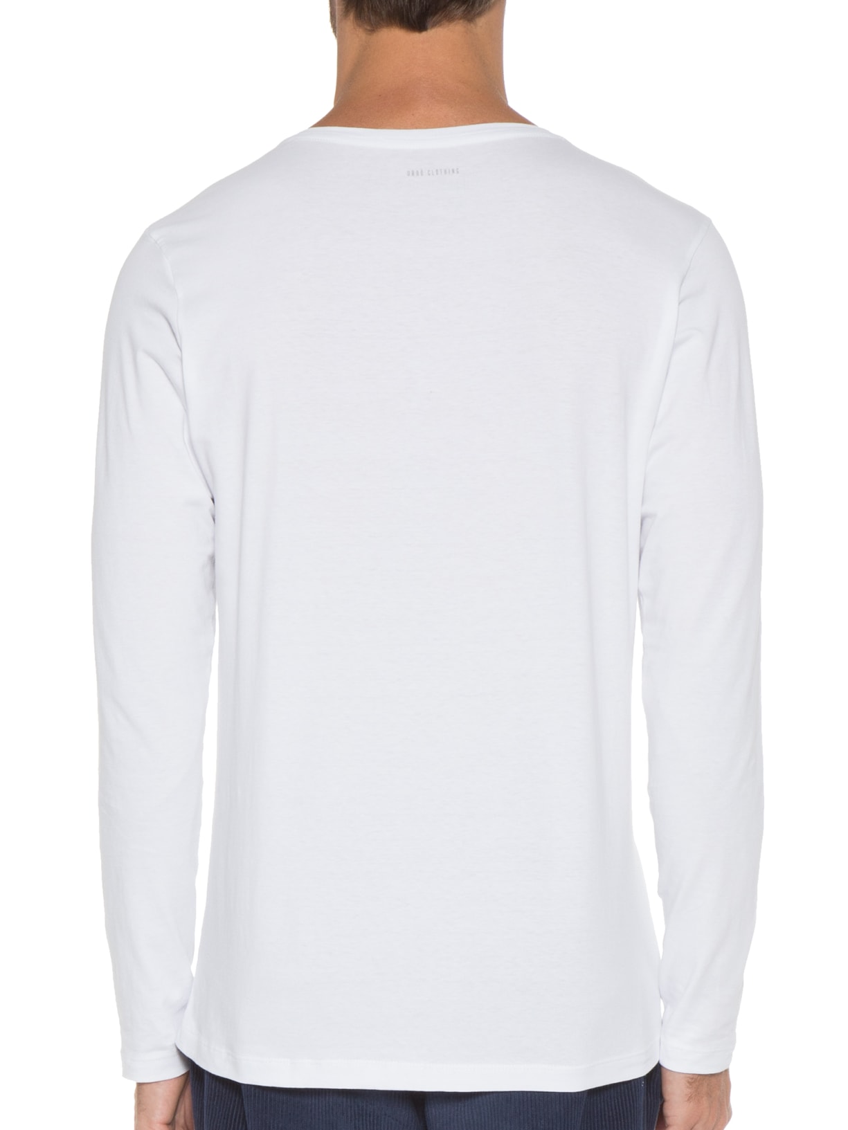 Camiseta Masculina Manga Longa Basic Egyptian Branco Urbô