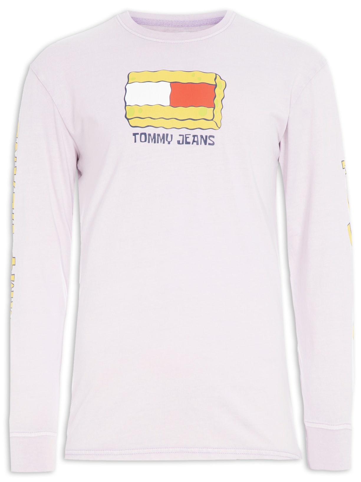 Camiseta Masculina Manga Longa Bob Esponja - Lilás