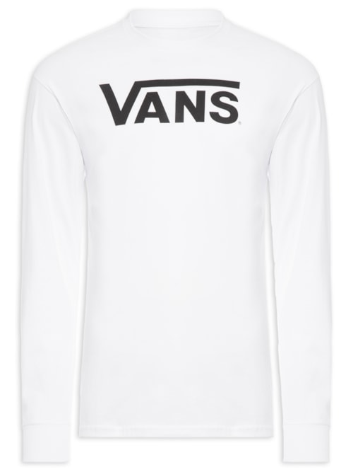 Camiseta Masculina Manga Longa Classic - Branco