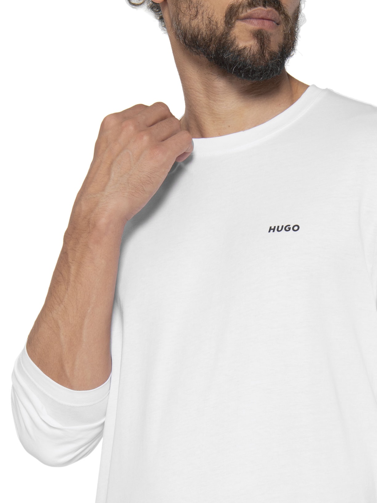 Camiseta Masculina Manga Longa Derol222 Off White Hugo