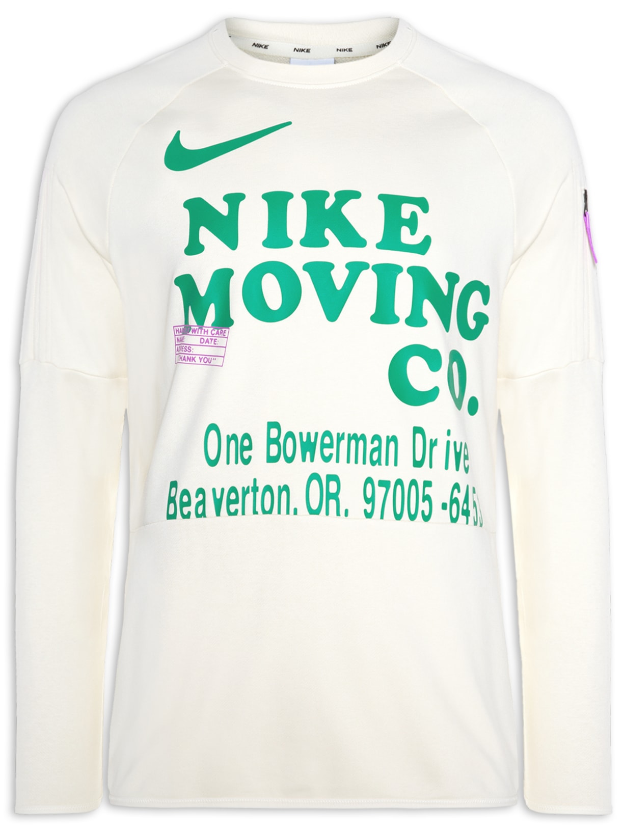 Camiseta Masculina Manga Longa Df Dry Ls Moving Co - Bege