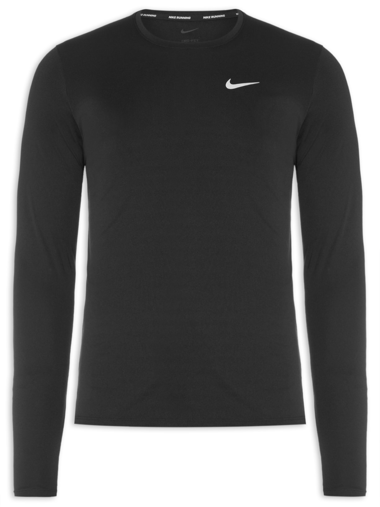 Camiseta Masculina Manga Longa Df Uv Miler Top Ls - Preto