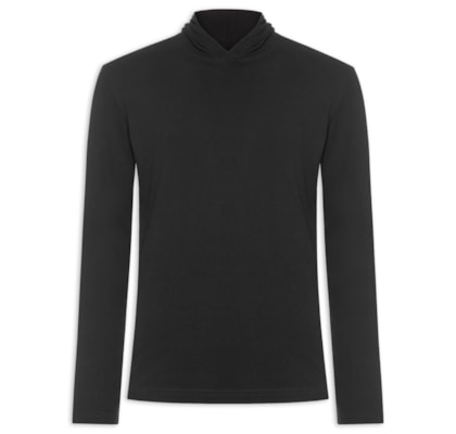 Camiseta Masculina Manga Longa Double Osk Snowboar - Preto