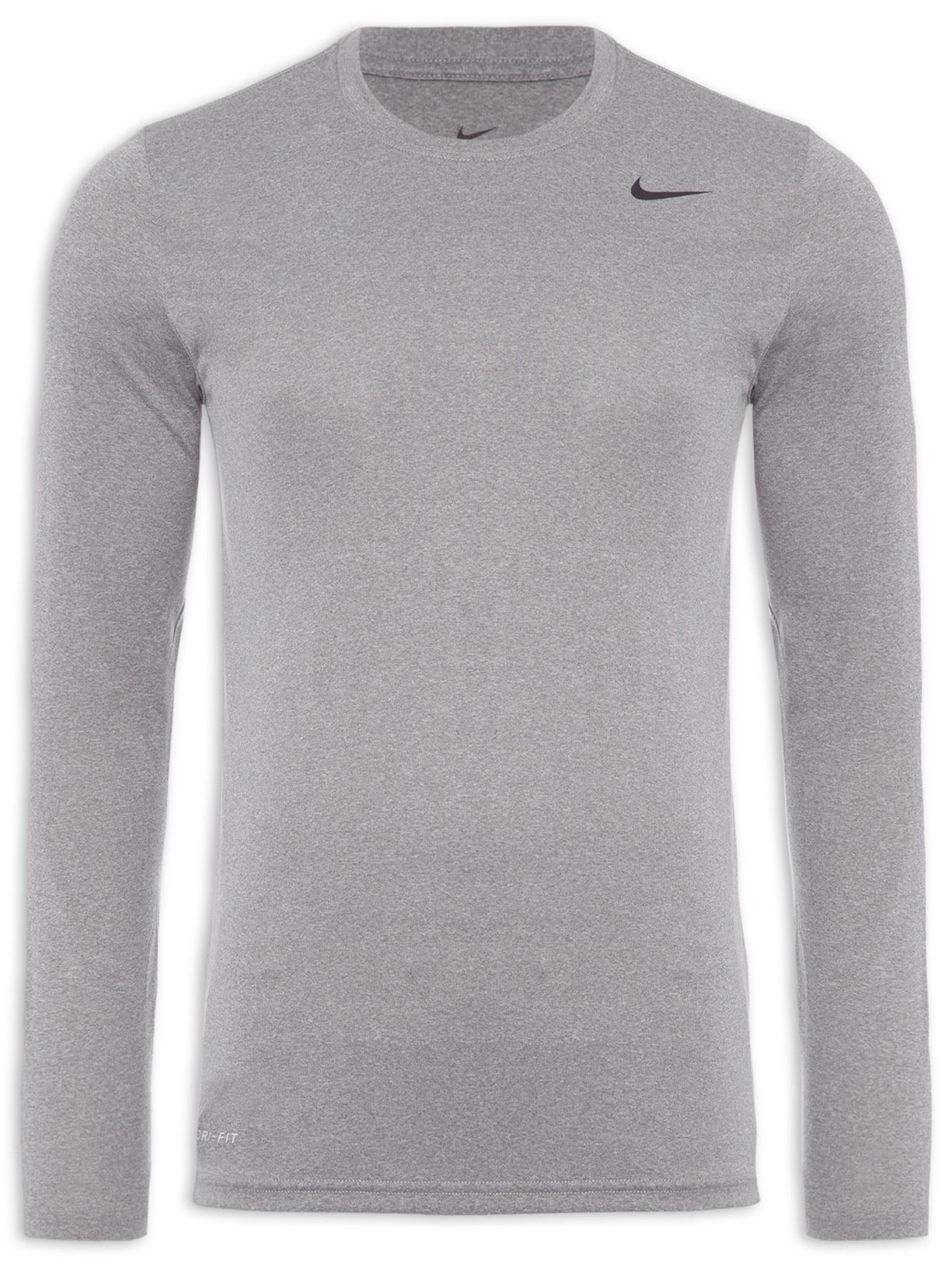 Camiseta Masculina Manga Longa Dri-FIT Legend 2.0 - Cinza