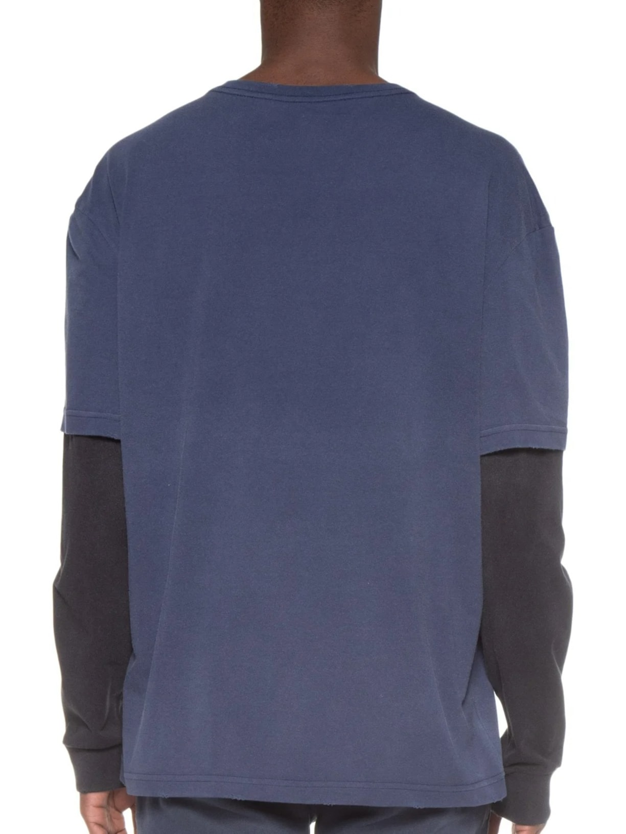 Camiseta Masculina Manga Longa Gola Careca Sk8 Azul Osklen