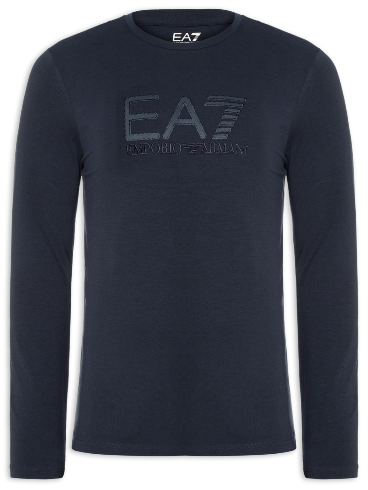 Camiseta Masculina Manga Longa Gola Careca Slim Fit Train Visibility - Azul