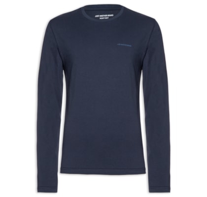Camiseta Masculina Manga Longa Heavy Knit - Azul