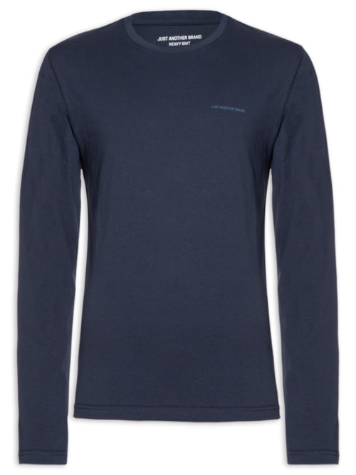 Camiseta Masculina Manga Longa Heavy Knit - Azul