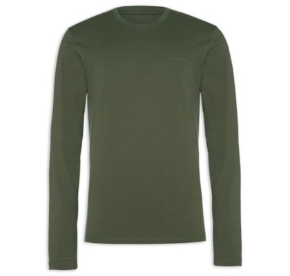 Camiseta Masculina Manga Longa Heavy Knit - Verde