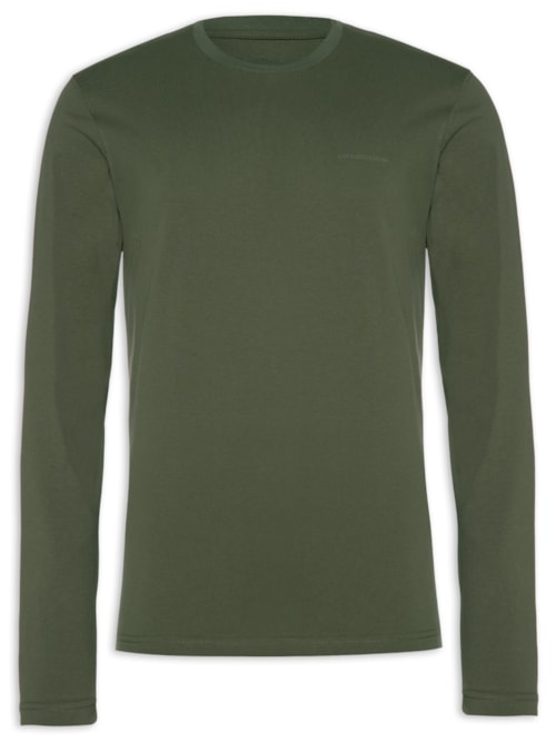 Camiseta Masculina Manga Longa Heavy Knit - Verde