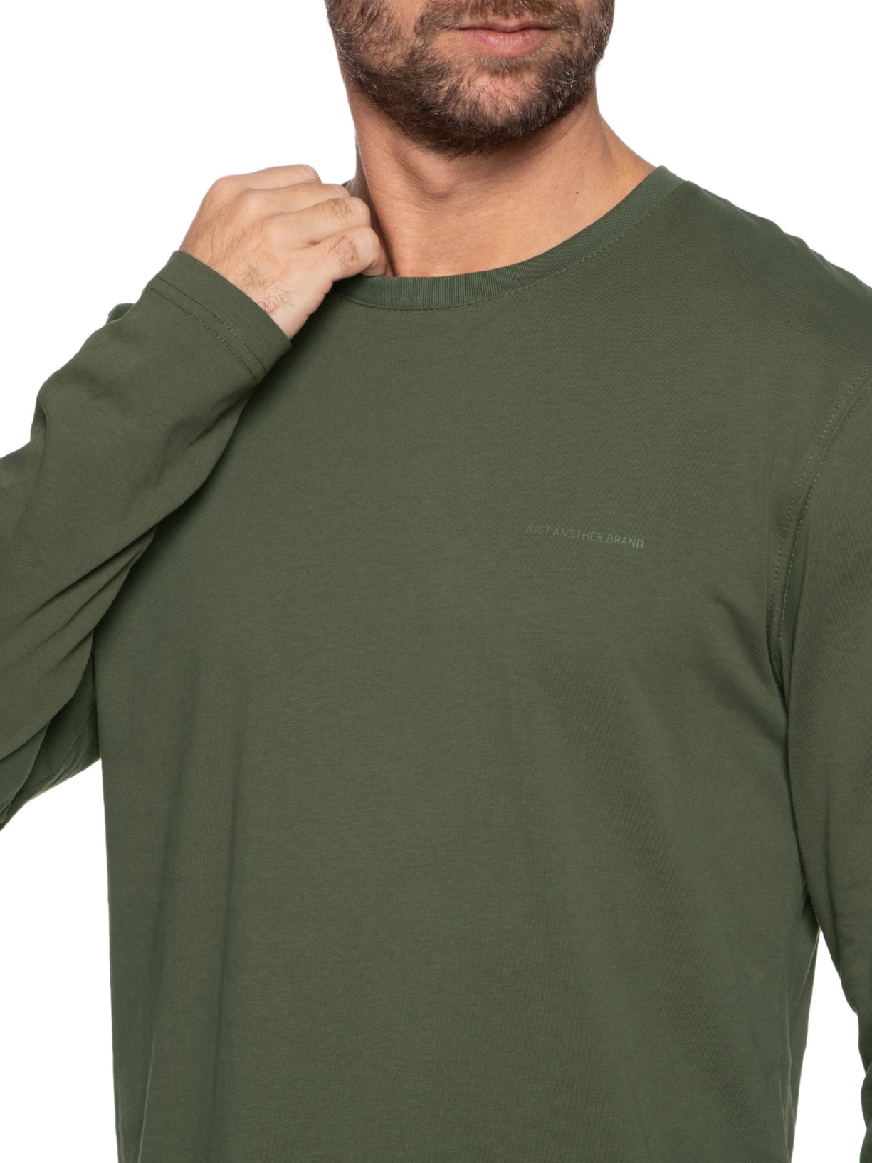 Camiseta Masculina Manga Longa Heavy Knit Verde Jab