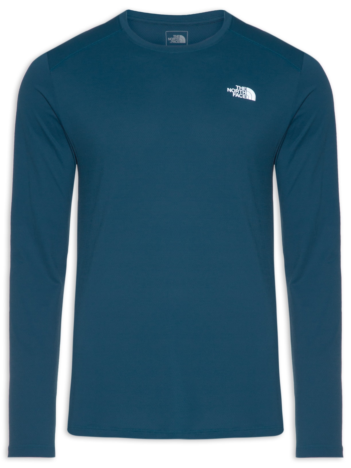 Camiseta Masculina Manga Longa Hyper Crew Azul The North Face