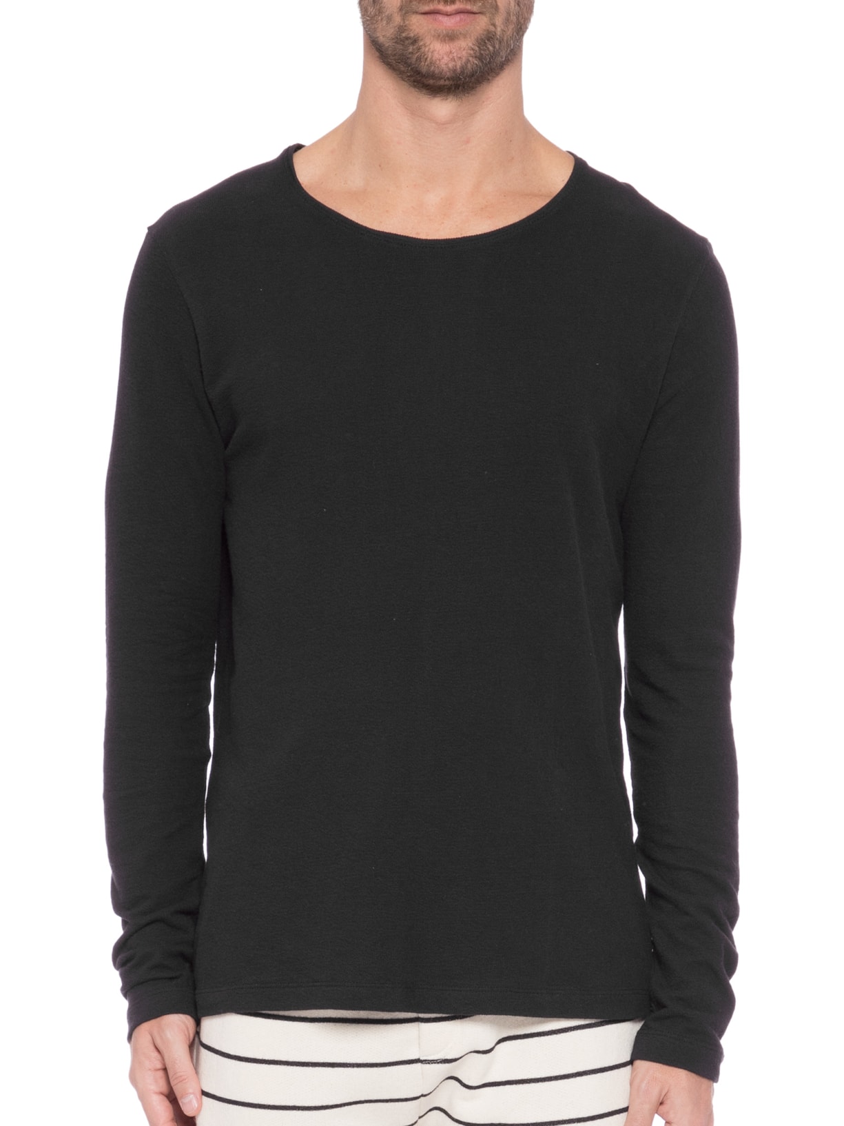 Camiseta Masculina Manga Longa Lagoinha Preto Be.each