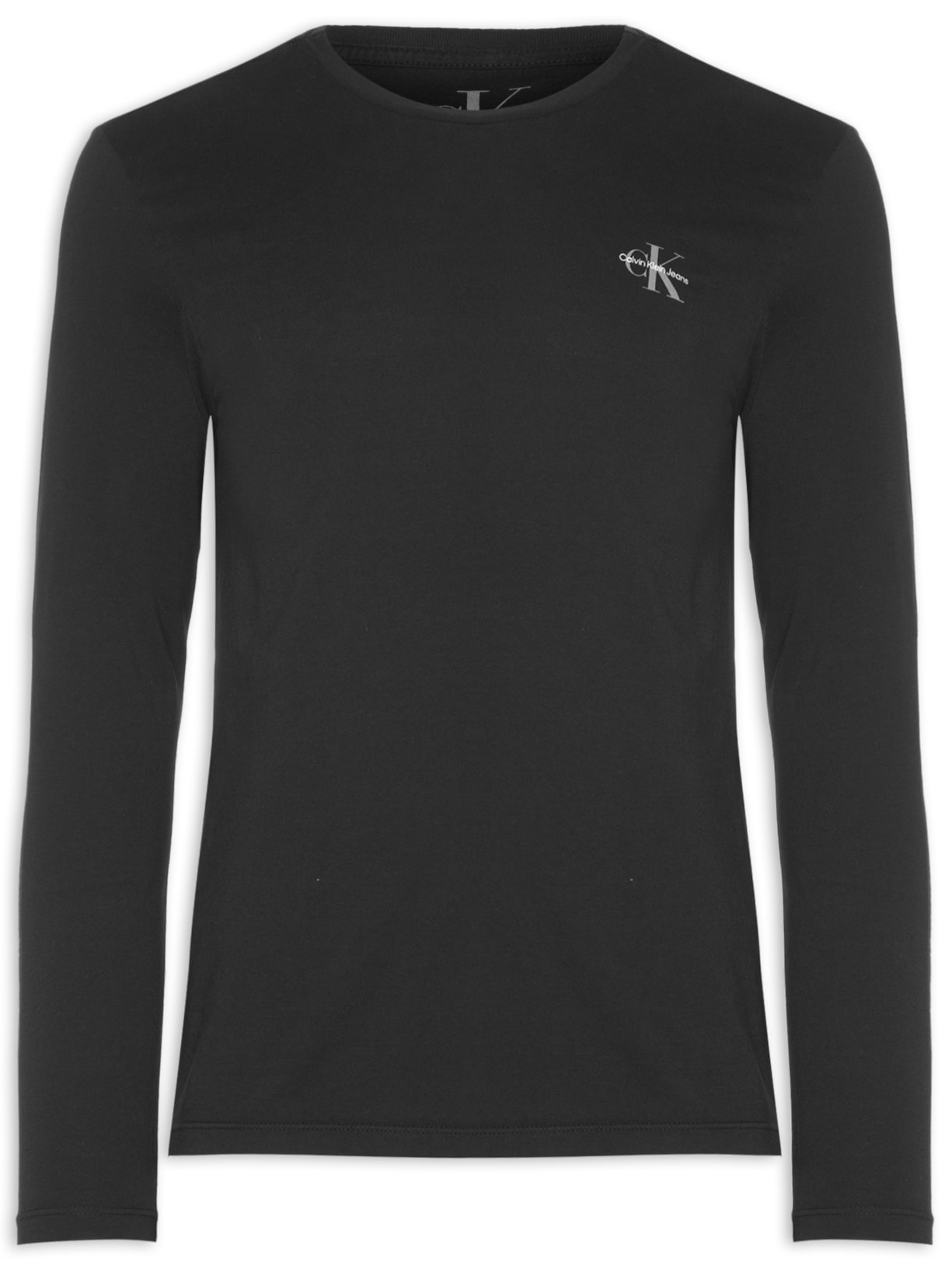 Camiseta Masculina Manga Longa Logo Re Issue - Preto
