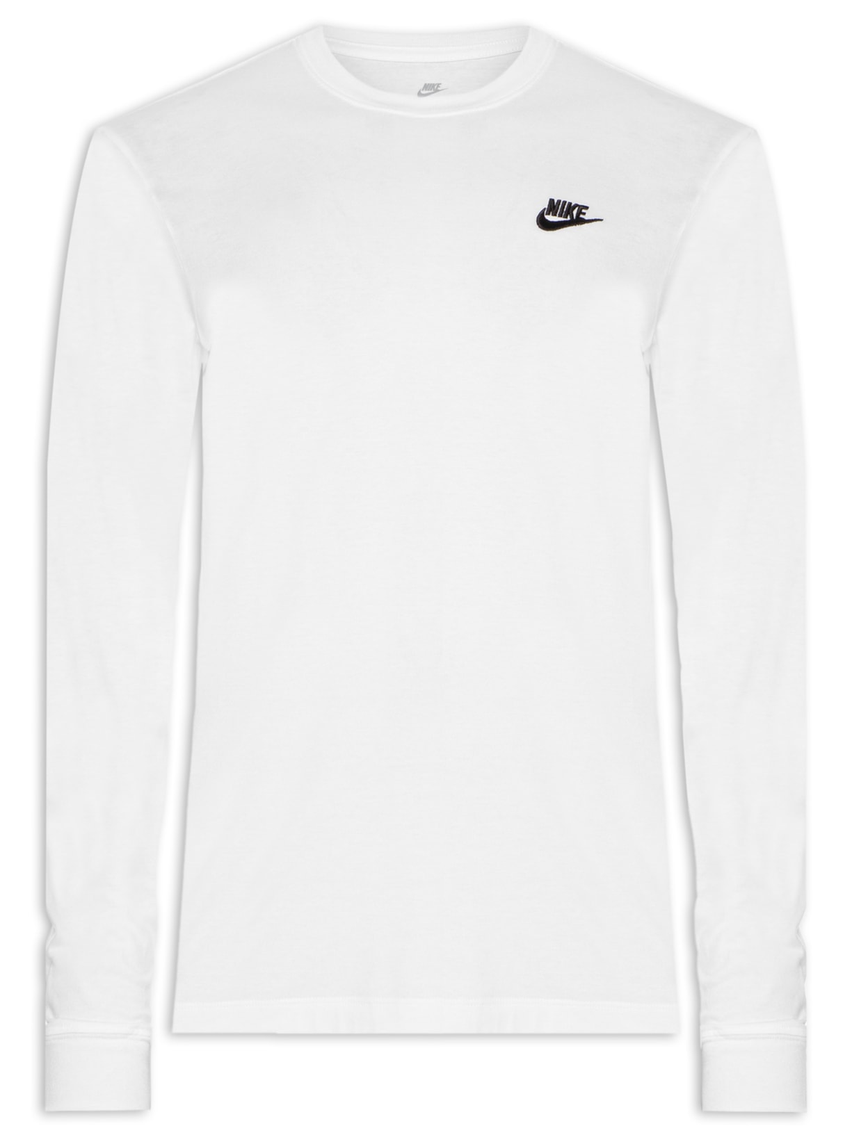 Camiseta Masculina Manga Longa M Nsw Club Tee - Branco