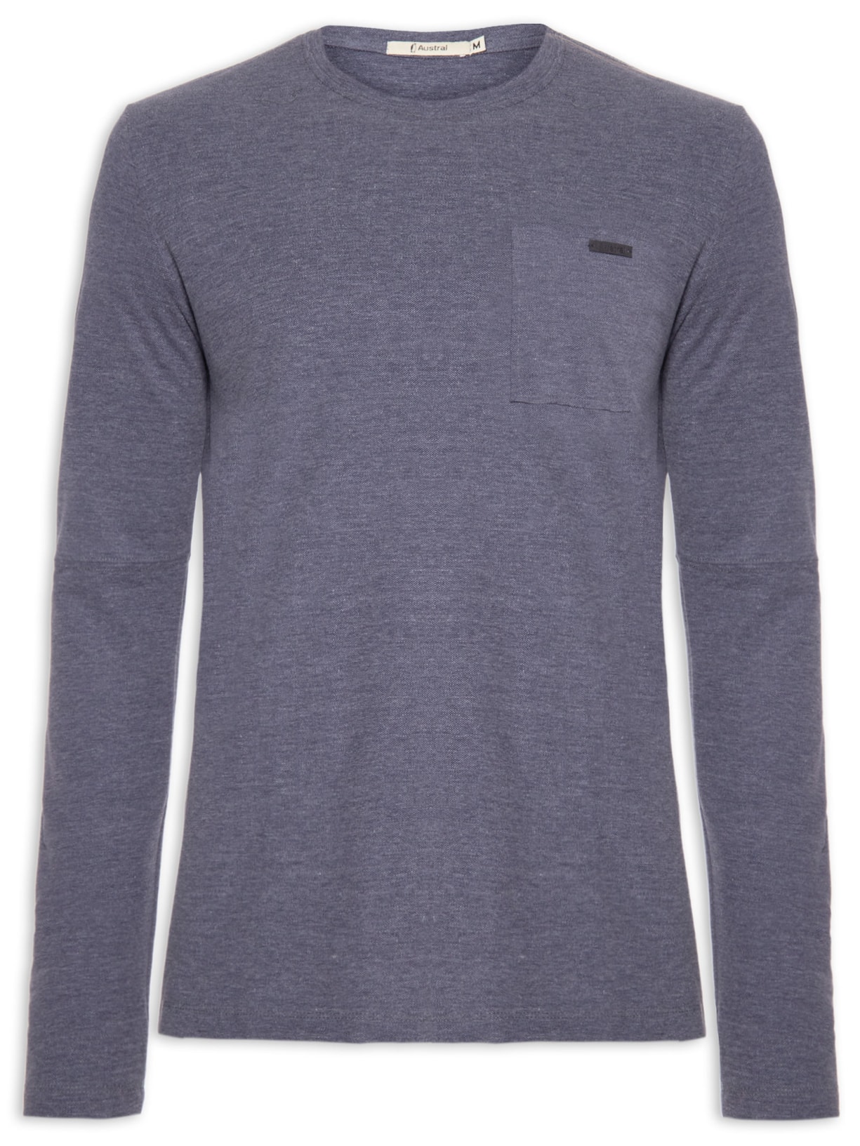 Camiseta Masculina Manga Longa Malha Telescopes - Azul