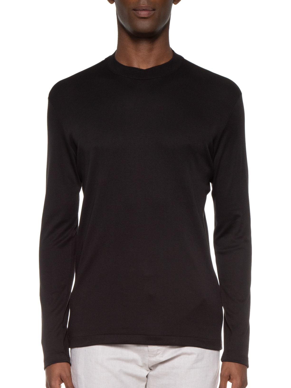 Camiseta Masculina Manga Longa Mpro Gola Transpassada Hd B Preto Ricardo Almeida