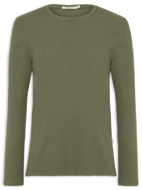 Camiseta Masculina Manga Longa Nagoia - Verde