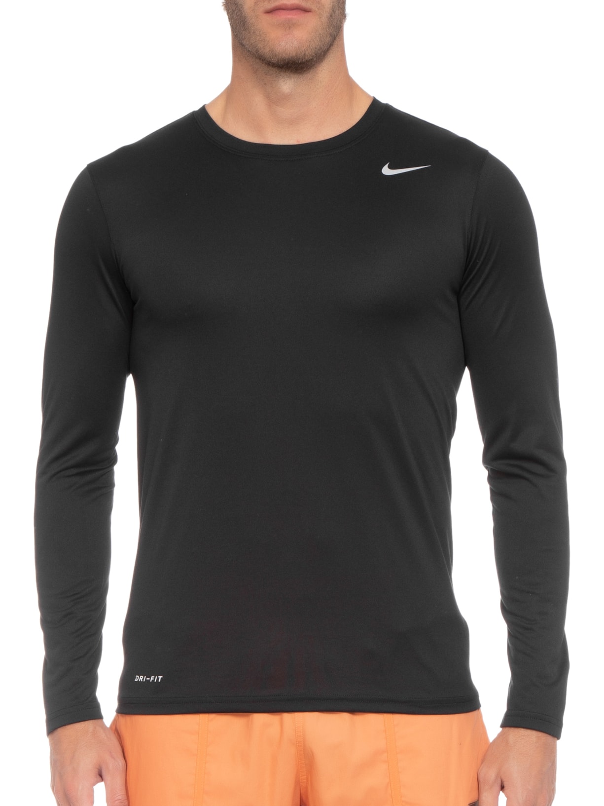 Camiseta Masculina Manga Longa Nk Df Tee Leg 2.0 Preto Nike