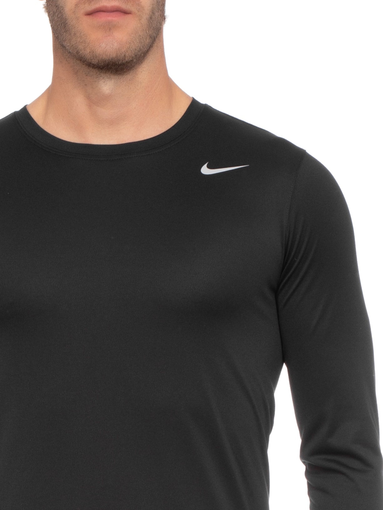 Camiseta Masculina Manga Longa Nk Df Tee Leg 2.0 Preto Nike