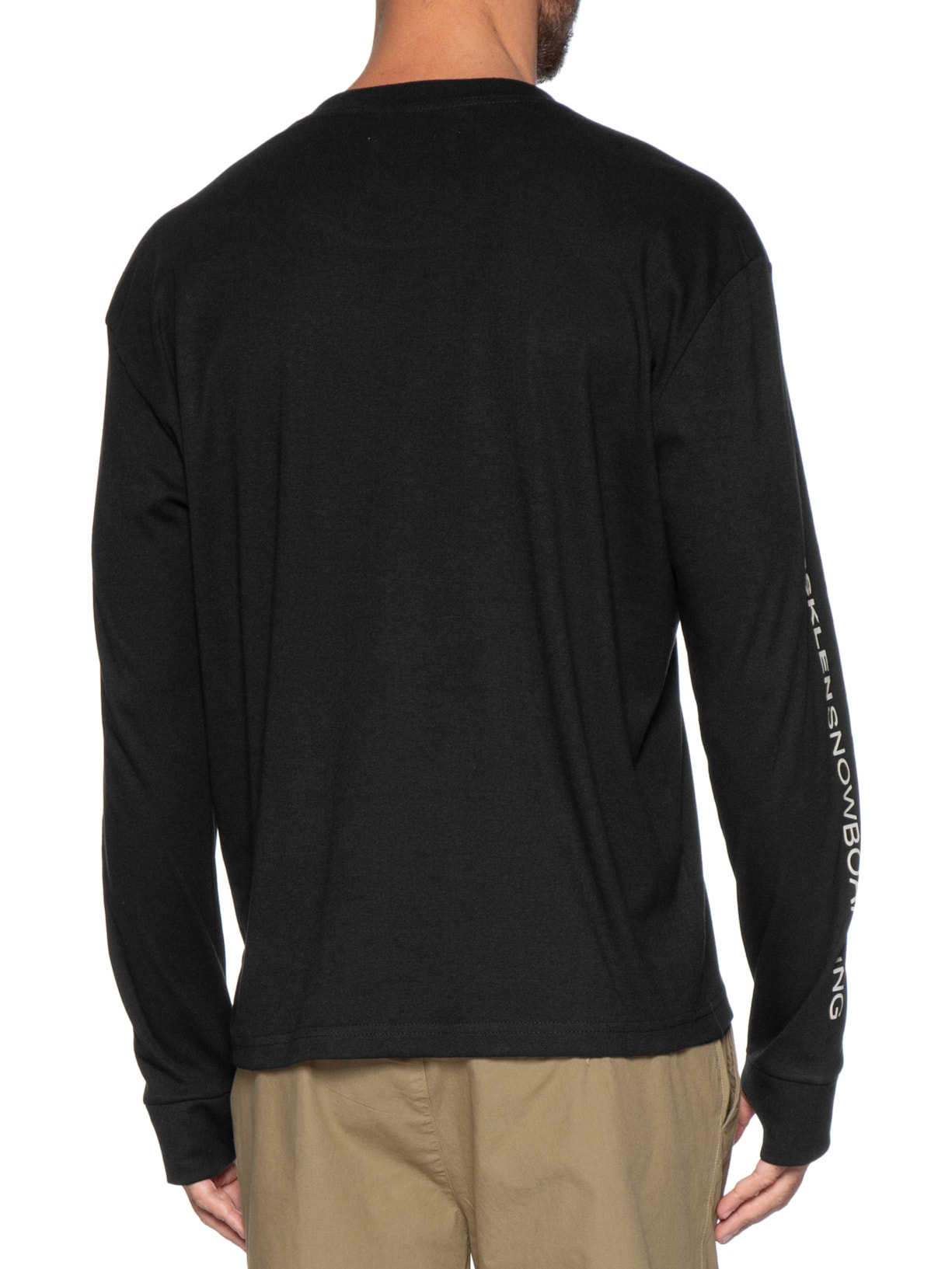 Camiseta Masculina Manga Longa Osk Snowboarding Preto Osklen