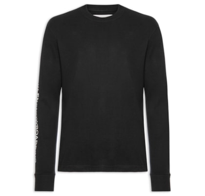 Camiseta Masculina Manga Longa Osk Snowboarding - Preto