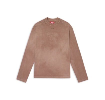 Camiseta Masculina Manga Longa Padded - Bege