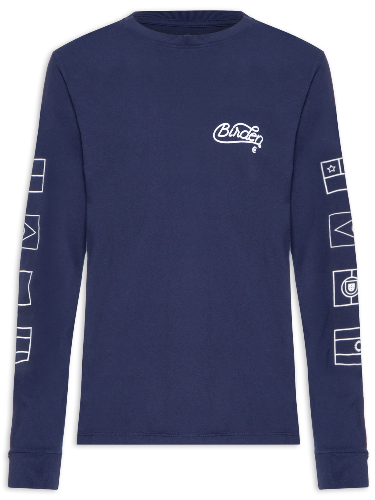 Camiseta Masculina Manga Longa People & Places - Azul