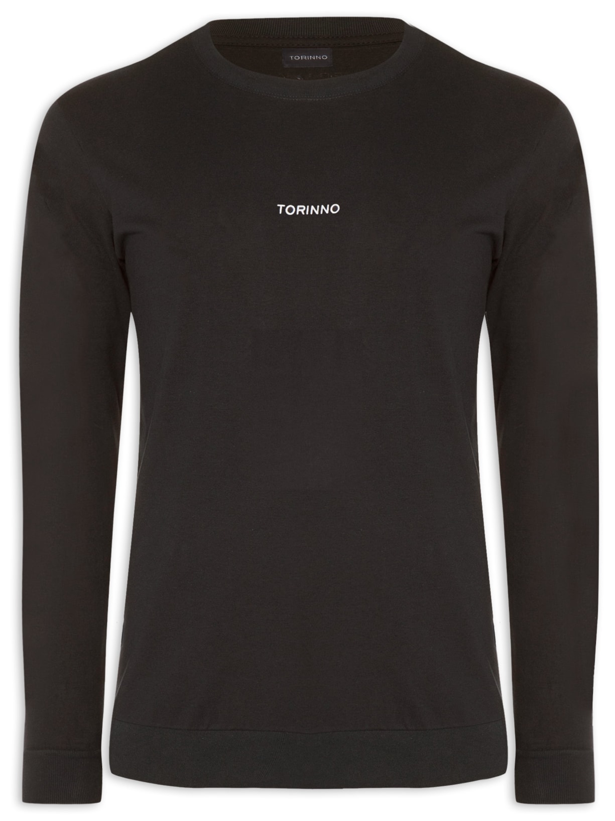 Camiseta Masculina Manga Longa - Preto