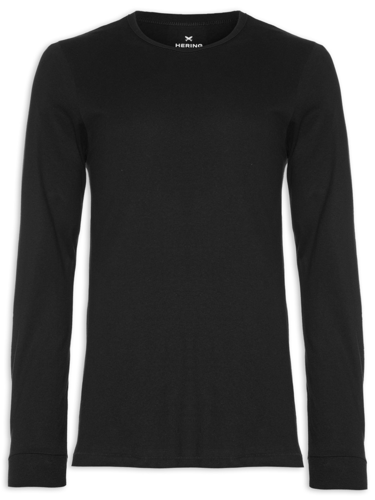 Camiseta Masculina Manga Longa - Preto