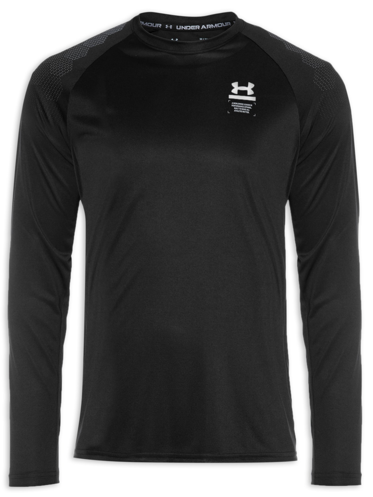 Camiseta Masculina Manga Longa Prin - Preto