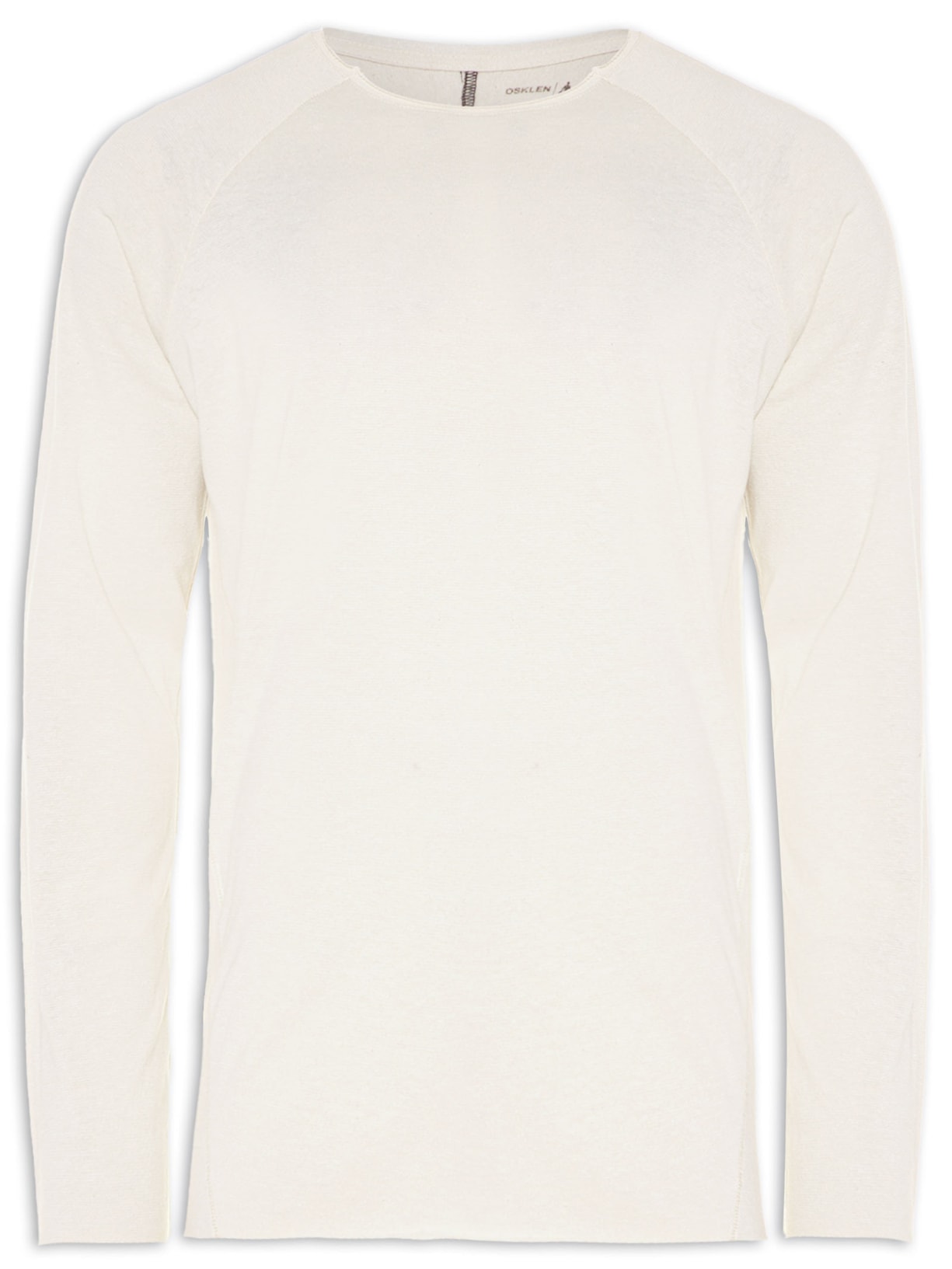 Camiseta Masculina Manga Longa Recorte Yogue - Bege