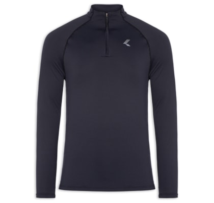 Camiseta Masculina Manga Longa Run Slim Men - Cinza