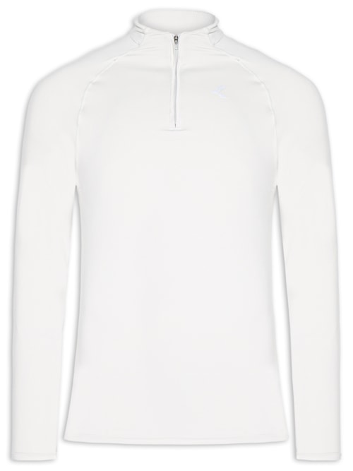 Camiseta Masculina Manga Longa Run Slim Men - Off White