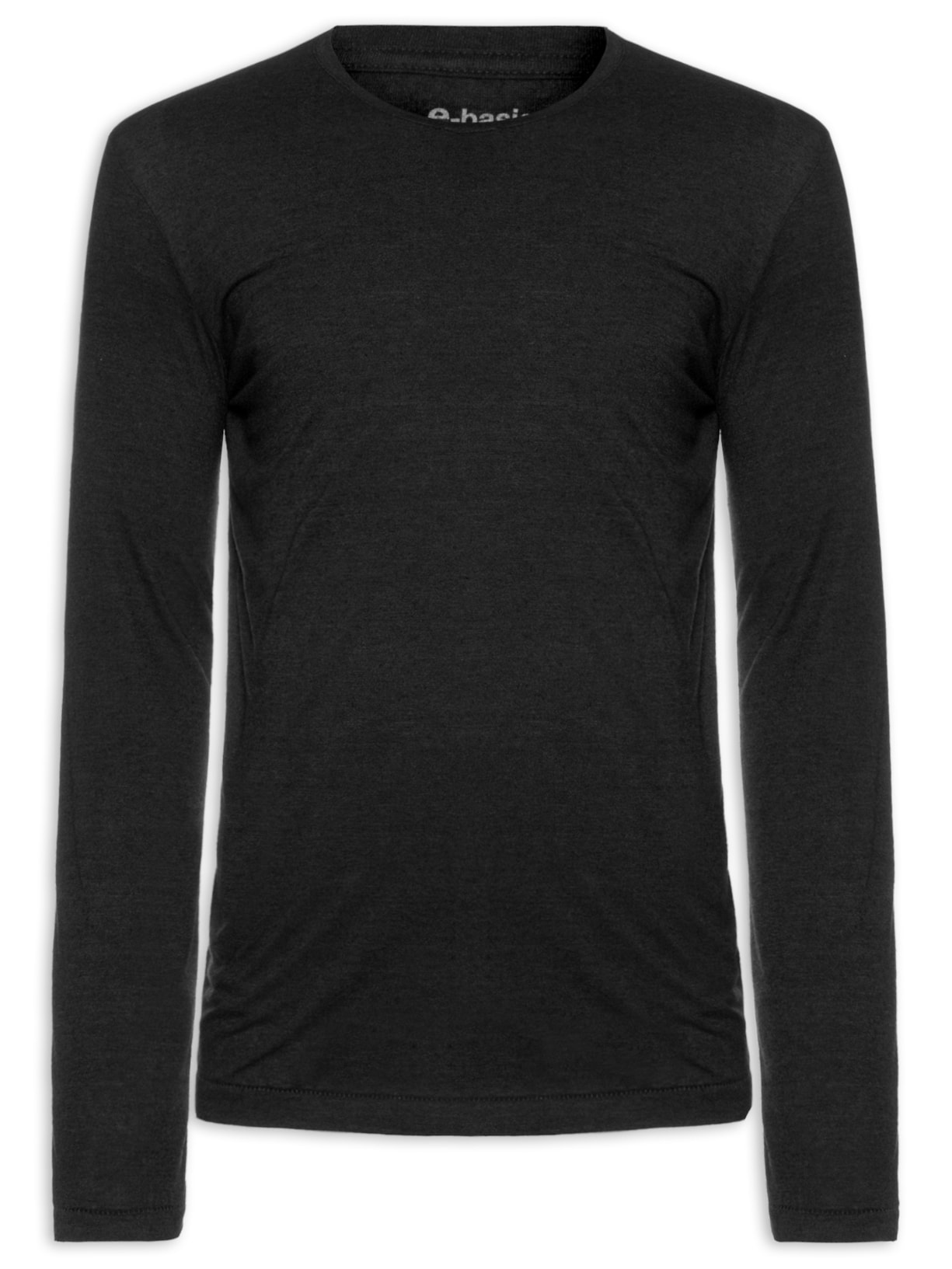 Camiseta Masculina Manga Longa Rustic E-Basics - Preto