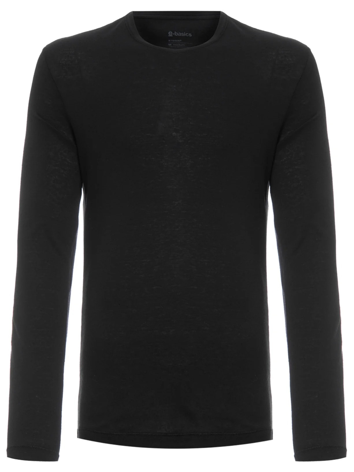 Camiseta Masculina Manga Longa Rustic Pocket E-Basics ML II - Preto